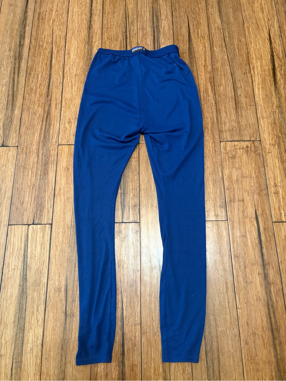 Patagonia Capilene Thermal Base Layer Pants Mens Small Blue USA Made